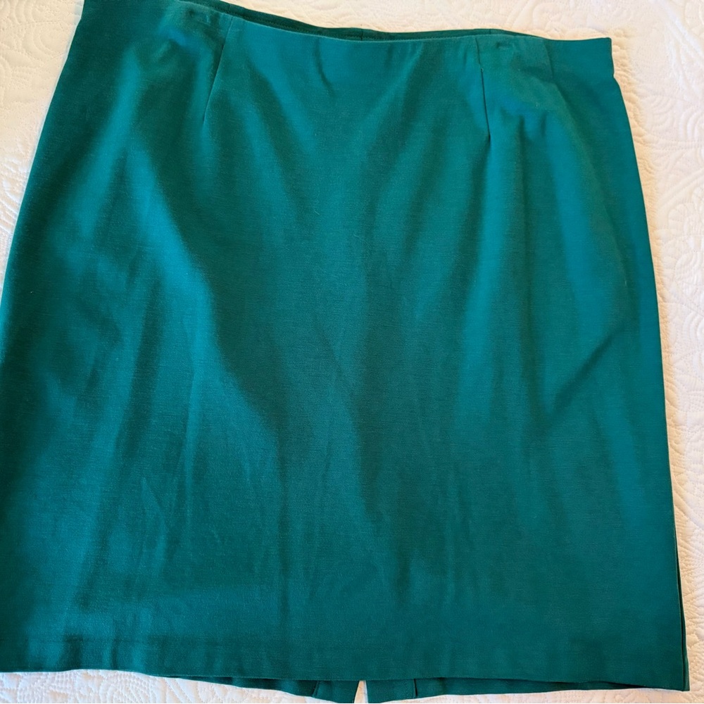 J. Jill Teal Pencil Skirt